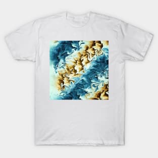 Abstract - Waves On The Beach T-Shirt